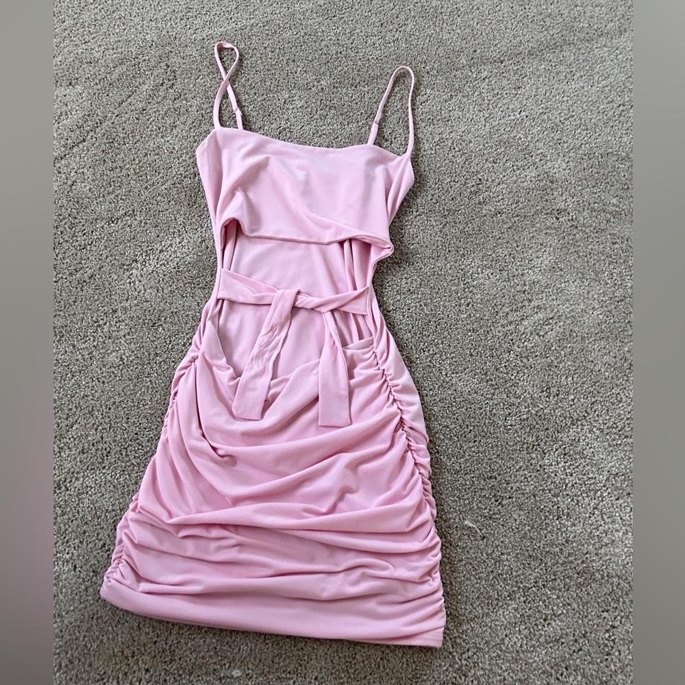 Lucy in the Sky Blush Pink Mini Dress